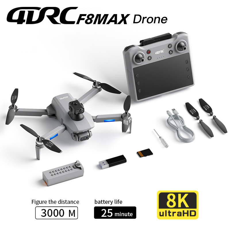 Drone Gimbal Brushless - F8 MAX GPS Drone Profesyonel 8K