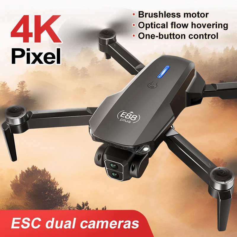 Yeni E88 Plus Quadcopter Drone - Drone Gimbal Brushless incelemesi ve fiyatı