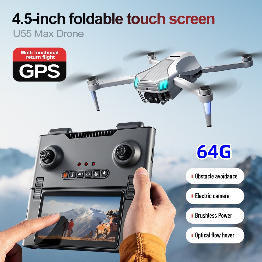 NCZOBOE U55 GPS Drone Ekranlı  - Drone Gimbal 2 Axis incelemesi ve fiyatı