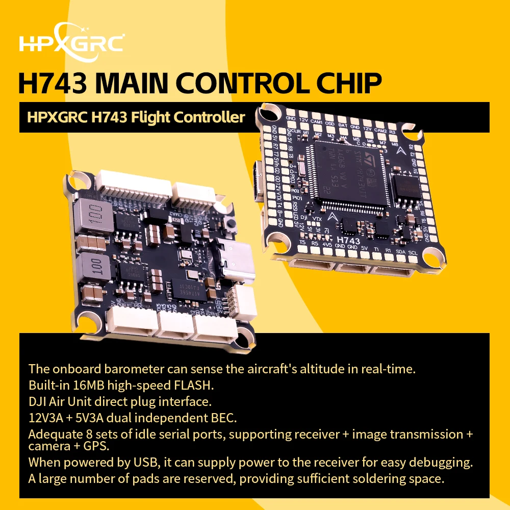 HPXGRC H743 Uçuş Kontrol Cihaz - Betaflight Fc F7 incelemesi ve fiyatı